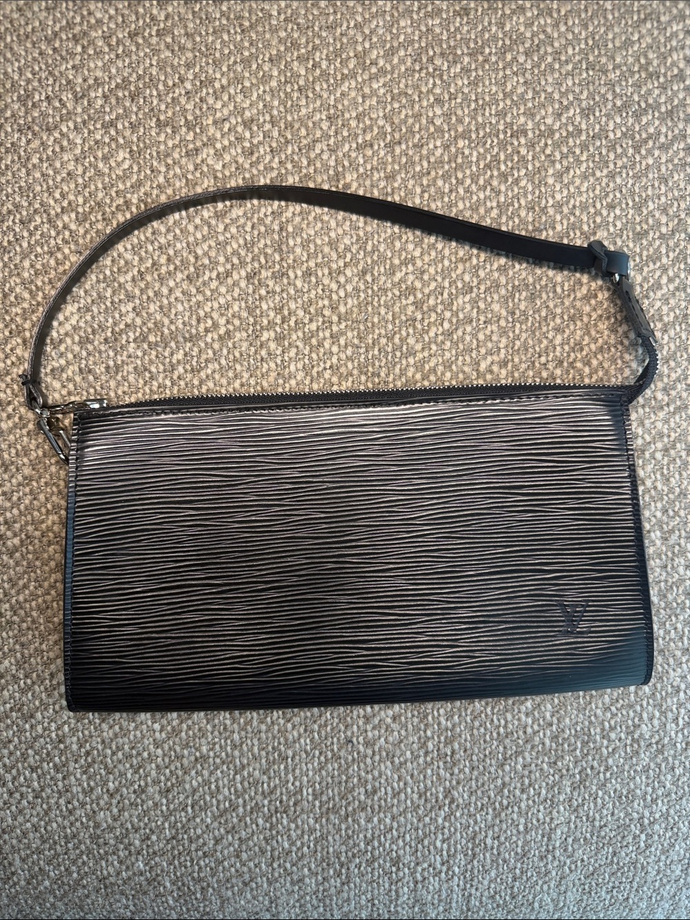 Louis Vuitton Black Epi Leather Clutch & Mini Bag